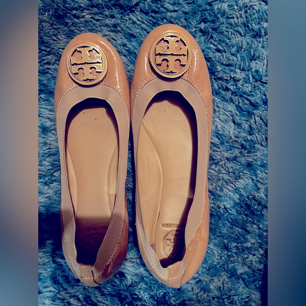Tory Burch Caroline patent leather ballet flats